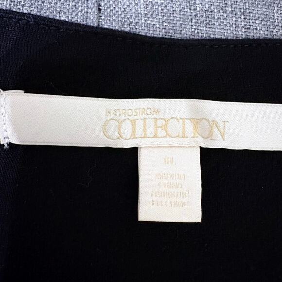 Nordstrom Collection Top Women XL Black Blouse Viscose Flowy Soft Balloon Blouse - Picture 4 of 5